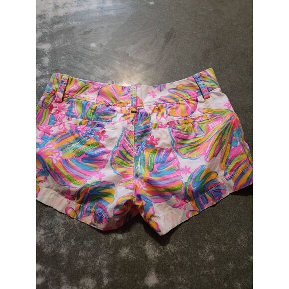 Lilly Pulitzer Walsh 3" Shorts Resort White Summer Haze Size 00 - Picture 6 of 6